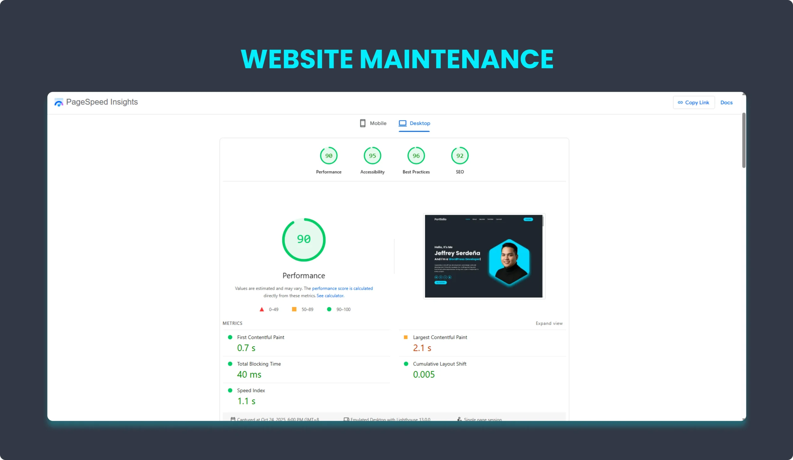 jsportfolio-website-maintenance